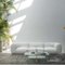 Laisure Three-Seater White Sofa by Lorenza Bozzoli 5