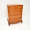 Antique Burr Walnut Chest of Drawers, 1920s 2
