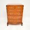 Antique Burr Walnut Chest of Drawers, 1920s 1