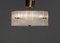 Lámpara de techo / montaje a ras de cristal y latón de Carl Fagerlund de Orrefors, años 60, Imagen 5