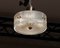 Lampada da soffitto in cristallo e ottone di Carl Fagerlund di Orrefors, anni '60, Immagine 6