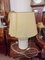 Lampe de Bureau Vintage en Céramique Peinte à la Main et Laiton, Italie, 1950s 7