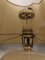 Lampada da tavolo vintage in ceramica dipinta a mano e ottone, Italia, anni '50, Immagine 6