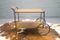 German Serving Cart with Large Wheels, 1960s 1