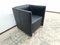 Club Armchair in Black Designer Real Leather from Walter Knoll / Wilhelm Knoll 2
