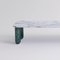 Large White and Green Marble Sunday Coffee Table by Jean-Baptiste Souletie, Image 3