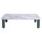Medium White and Green Marble Sunday Coffee Table by Jean-Baptiste Souletie 1