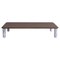 Xlarge Walnut and White Marble Sunday Coffee Table by Jean-Baptiste Souletie, Image 1