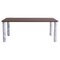 XLarge Walnut and White Marble Sunday Dining Table by Jean-Baptiste Souletie 1