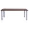 XLarge Walnut and White Marble Sunday Dining Table by Jean-Baptiste Souletie, Image 1