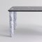 Medium Black and White Marble Sunday Dining Table by Jean-Baptiste Souletie 3