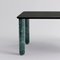 Medium Black Wood and Green Marble Sunday Dining Table by Jean-Baptiste Souletie 3