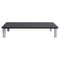 XLarge Black Wood and White Marble Sunday Coffee Table by Jean-Baptiste Souletie, Image 1