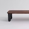 Large Walnut and Black Marble Sunday Coffee Table by Jean-Baptiste Souletie 3