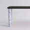 Large Black Wood and White Marble Sunday Dining Table by Jean-Baptiste Souletie 3