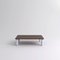 Medium Walnut and White Marble Sunday Coffee Table by Jean-Baptiste Souletie, Image 2