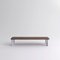 Large Walnut and White Marble Sunday Coffee Table by Jean-Baptiste Souletie 2