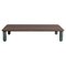 XLarge Walnut and Green Marble Sunday Coffee Table by Jean-Baptiste Souletie, Image 1