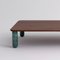XLarge Walnut and Green Marble Sunday Coffee Table by Jean-Baptiste Souletie, Image 3