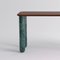 Small Walnut and Green Marble Sunday Dining Table by Jean-Baptiste Souletie 3