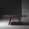 Large Magnum Walnut Dinner Table by Pierre Favresse 4