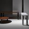 XLarge Walnut and Black Marble Sunday Dining Table by Jean-Baptiste Souletie 9