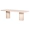 Natural Plaster Hand-Sculpted Outdoor Dining Table 360 by Philippe Colette 1