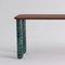 Large Walnut and Green Marble Sunday Dining Table by Jean-Baptiste Souletie 3