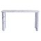 Small White Marble Sunday Dining Table by Jean-Baptiste Souletie 1
