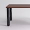 Medium Walnut and Black Marble Sunday Dining Table by Jean-Baptiste Souletie, Image 3