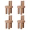 Terracotta Salvador Chairs by Nelson Araujo, Set of 4, Image 1