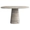 Travertine Silver Wedge Table by Marmi Serafini 1