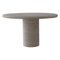 Small Table in Ronde Travertine 1