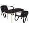 Kolho Original Coffee Table and Lounge Chairs in Black by Made by Choice, Set of 3 2