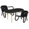 Table Basse et Fauteuils Kolho Original Noirs par Made by Choice, Set de 3 2
