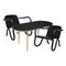 Table Basse et Fauteuils Kolho Original Noirs par Made by Choice, Set de 3 1