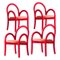 Goma Armchairs in Red by Made by Choice, Set of 4, Image 1