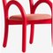 Goma Armchairs in Red by Made by Choice, Set of 4 5