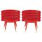 Red Marshmallow Dining Chairs by Royal Stranger, Set of 2 2