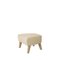 Sand and Natural Oak Sahco Zero Footstool by Lassen, Set of 2, Image 3