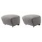 Grey Smoked Oak Sahco Zero the Tired Man Footstool by Lassen, Set of 2, Image 1