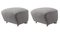 Grey Natural Oak Sahco Zero the Tired Man Footstool by Lassen, Set of 2, Image 2
