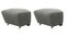 Set of Grey Smoked Oak Hallingdal the Tired Man Footstools by Lassen 2