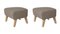 Dark Beige Natural Oak Rafsimonsvdar3 My Own Chair Footstool by Lassen, Set of 2, Image 2