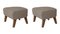 Smoked Oak Rafsimonsvidar 3 My Own Chair Footstool by Lassen, Set of 2, Image 2