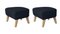 Set of Natural Oak Raf Simons Vidar 3 My Own Chair Footstools by Lassen 2