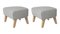 Natural Oak Rafsimonsvidar3 Myownchair Footstool by Lassen, Set of 2 2