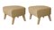 Sand and Natural Oak Raf Simons Vidar 3 My Own Chair Footstool by Lassen, Set of 2, Image 2