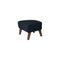 Blue and Smoked Oak Raf Simons Vidar 3 My Own Chair Footstools by Lassen, Set of 2 3