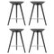 Black Beech/Stainless Steel Counter Stools by Lassen, Set of 4, Image 1